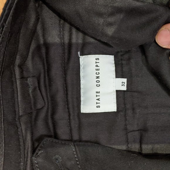 State Concepts Black Cyclist Chino Size 32 - Picture 6 of 6